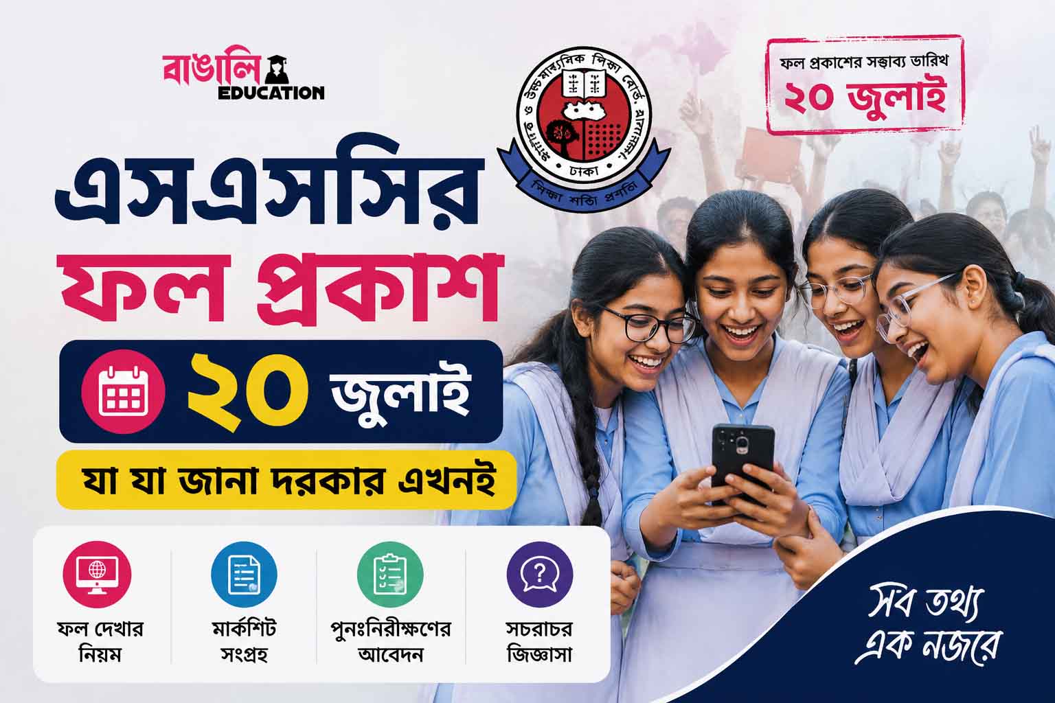 এসএসসির ফল প্রকাশ ২০ জুলাই: যা যা জানা দরকার এখনই
